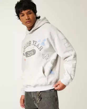 Felpa con cappuccio grafica Boxy Senior Year 2026