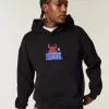 Felpa con cappuccio grafica Boxy The Rock