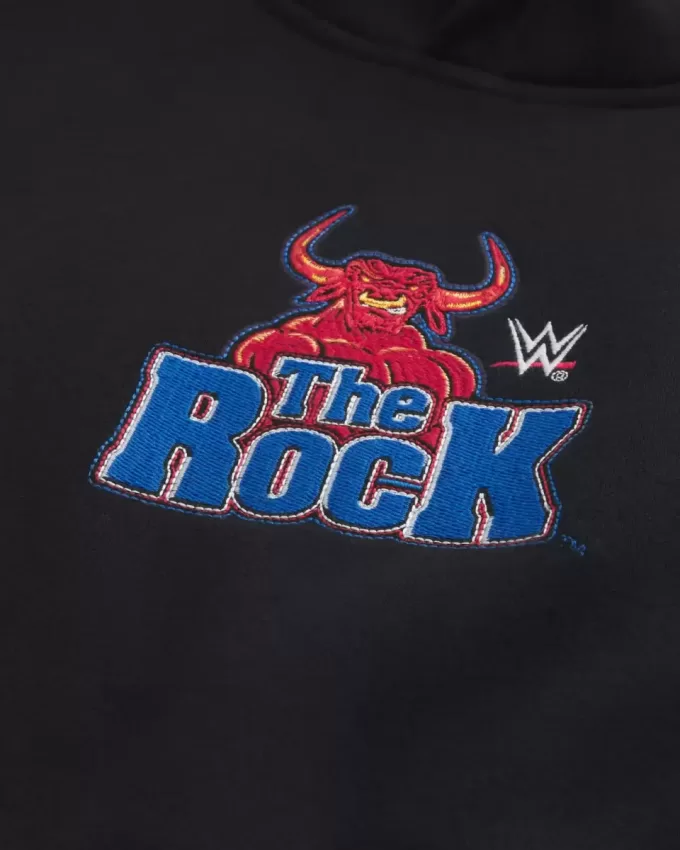 Felpa con cappuccio grafica Boxy The Rock