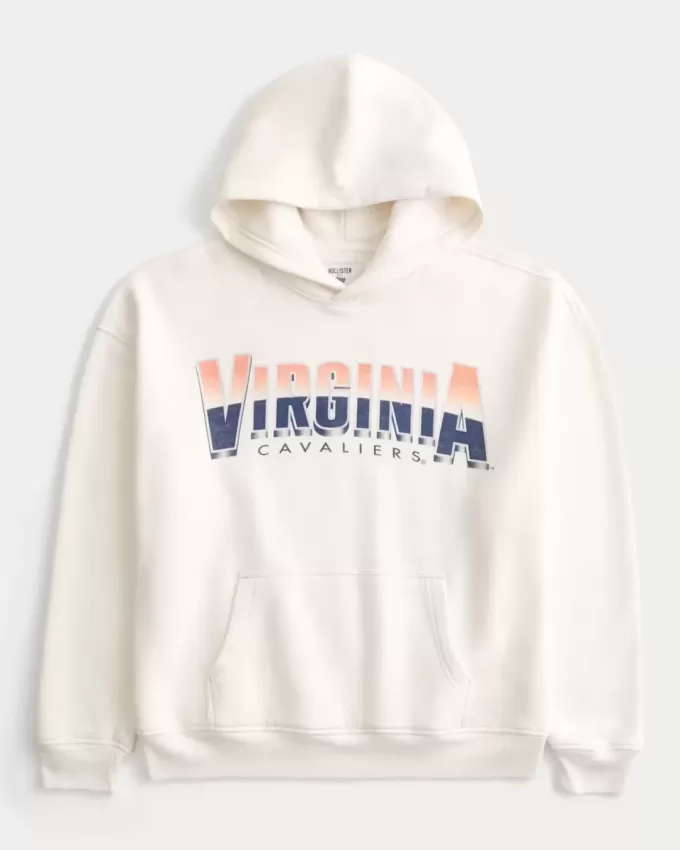 Felpa con cappuccio grafica Boxy University of Virginia Cavaliers