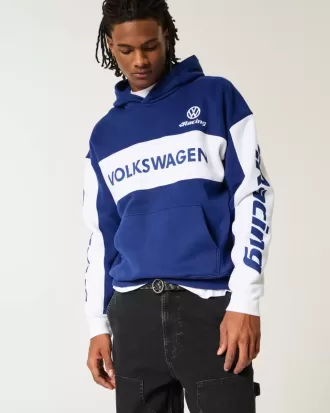 Felpa con cappuccio grafica Boxy Volkswagen Racing