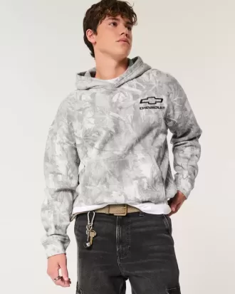 Felpa con cappuccio grafica Chevrolet Boxy Camo