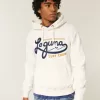 Felpa con cappuccio grafica Laguna Surf Crew con fodera a nido d’ape