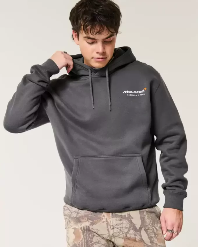 Felpa con cappuccio grafica McLaren Forever Forward rilassata