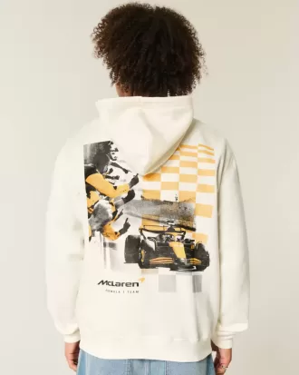 Felpa con cappuccio grafica McLaren rilassata