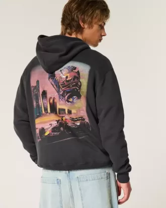 Felpa con cappuccio grafica Relaxed Oracle Red Bull Racing