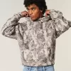 Felpa con cappuccio mimetica Baggy Cinch