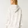 Felpa con cappuccio mimetica oversize