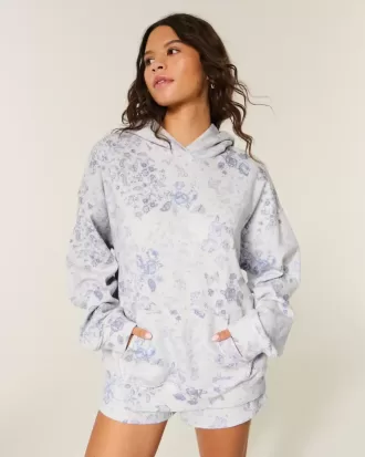 Felpa con cappuccio oversize