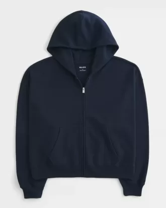 Felpa con cappuccio oversize con cerniera