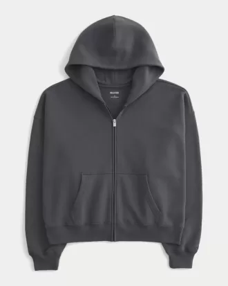 Felpa con cappuccio oversize con cerniera