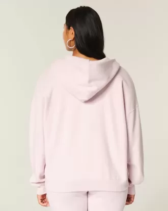 Felpa con cappuccio oversize con cerniera