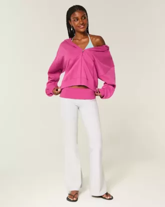 Felpa con cappuccio oversize con cerniera
