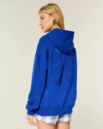 Felpa con cappuccio oversize con grafica Class of ’26