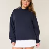 Felpa con cappuccio oversize con grafica di frutta