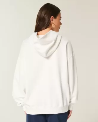 Felpa con cappuccio oversize con grafica East Coast