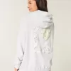 Felpa con cappuccio oversize con grafica I Heart LA