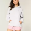 Felpa con cappuccio oversize con grafica I Heart LA