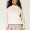 Felpa con cappuccio oversize con grafica USA