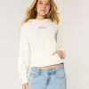 Felpa con cappuccio oversize con grafica USA