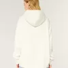 Felpa con cappuccio oversize con grafica USA