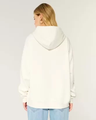 Felpa con cappuccio oversize con grafica USA