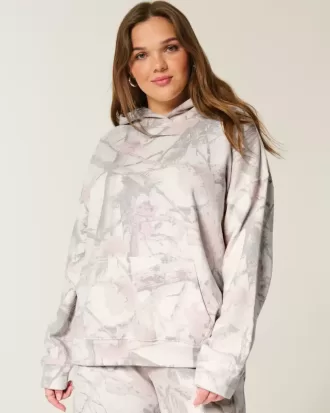 Felpa con cappuccio oversize Hollister Feel Good