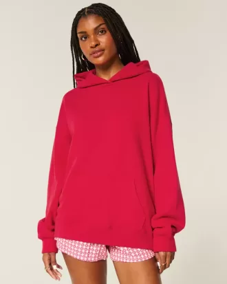 Felpa con cappuccio oversize Hollister Feel Good