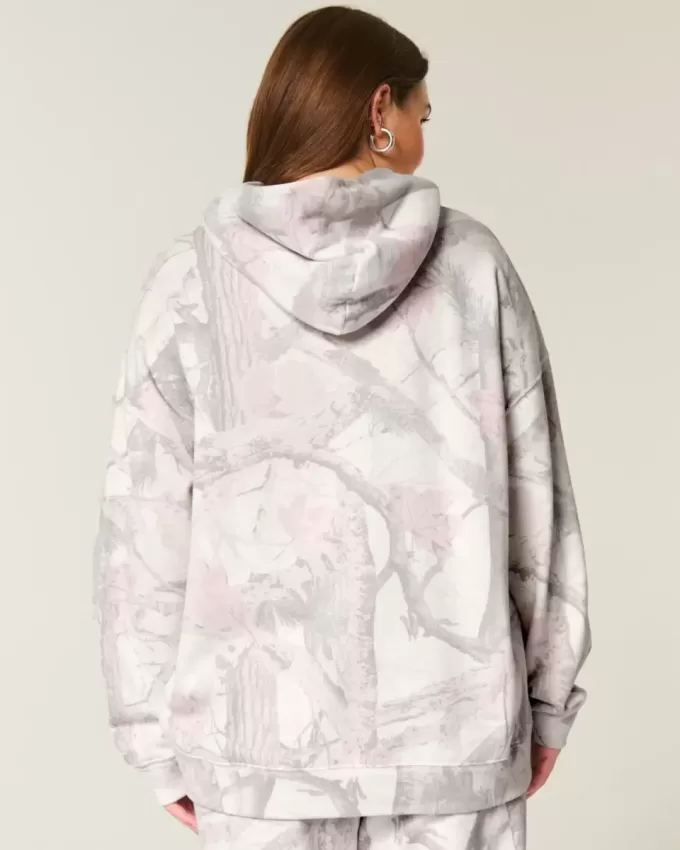 Felpa con cappuccio oversize Hollister Feel Good
