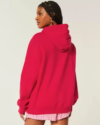 Felpa con cappuccio oversize Hollister Feel Good