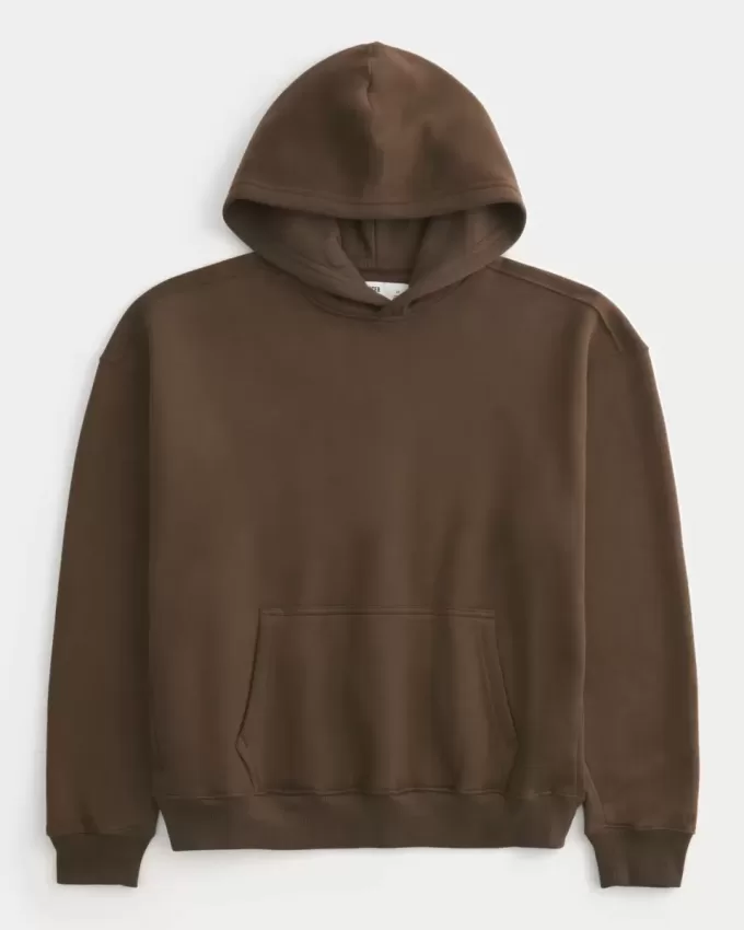 Felpa con cappuccio squadrata