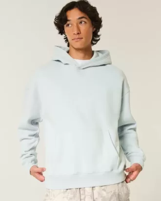 Felpa con cappuccio squadrata