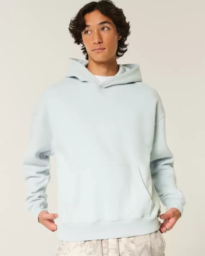 Felpa con cappuccio squadrata
