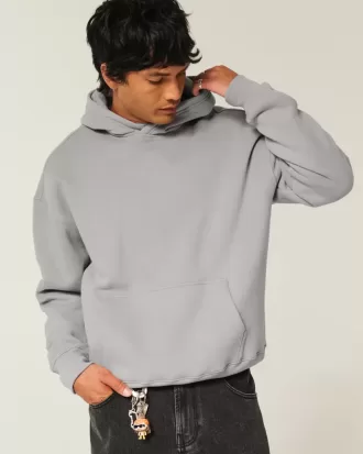 Felpa con cappuccio squadrata