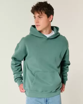 Felpa con cappuccio squadrata