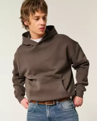 Felpa con cappuccio squadrata