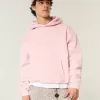 Felpa con cappuccio squadrata
