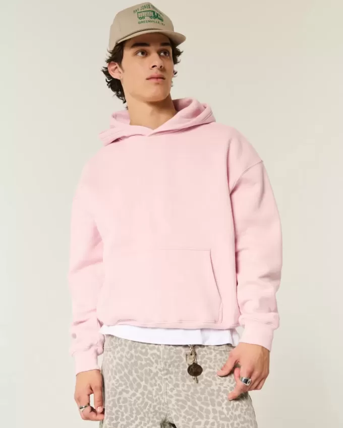Felpa con cappuccio squadrata