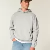 Felpa con cappuccio squadrata