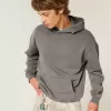 Felpa con cappuccio squadrata