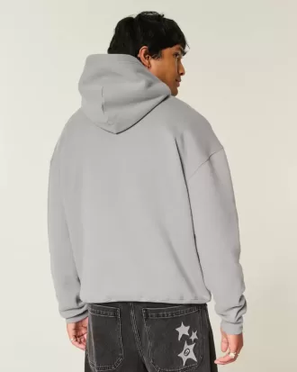 Felpa con cappuccio squadrata