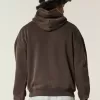 Felpa con cappuccio squadrata