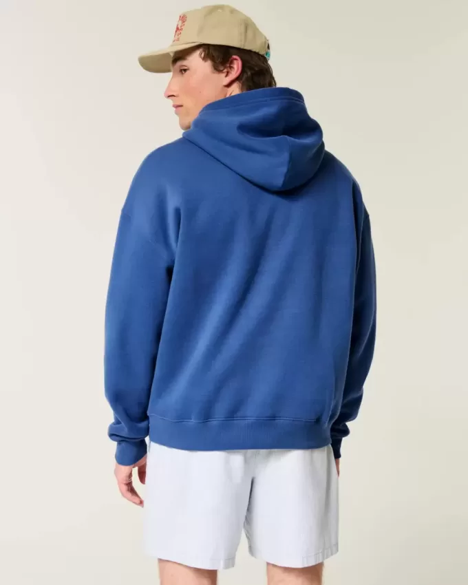 Felpa con cappuccio squadrata