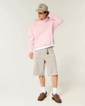 Felpa con cappuccio squadrata