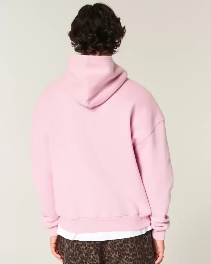 Felpa con cappuccio squadrata