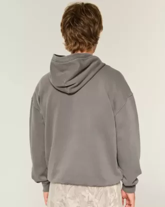 Felpa con cappuccio squadrata