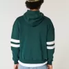 Felpa con cappuccio squadrata