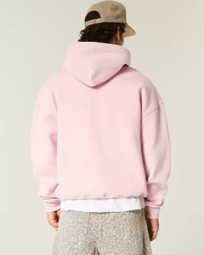 Felpa con cappuccio squadrata