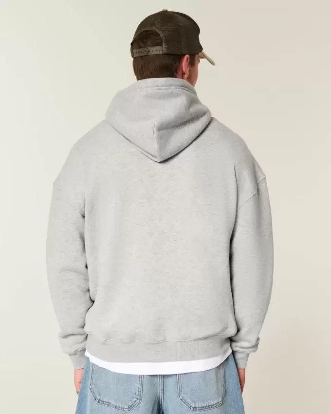 Felpa con cappuccio squadrata
