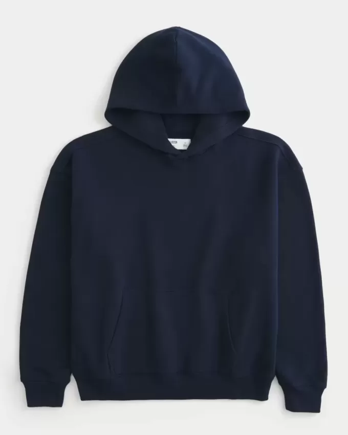 Felpa con cappuccio squadrata